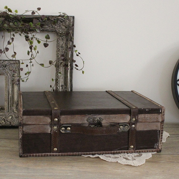 イギリス アンティーク 家具 トランク 収納ボックス 収納 店舗什器 6998c HAGiHARA トランク アンティーク調 収納ボックス チェスター