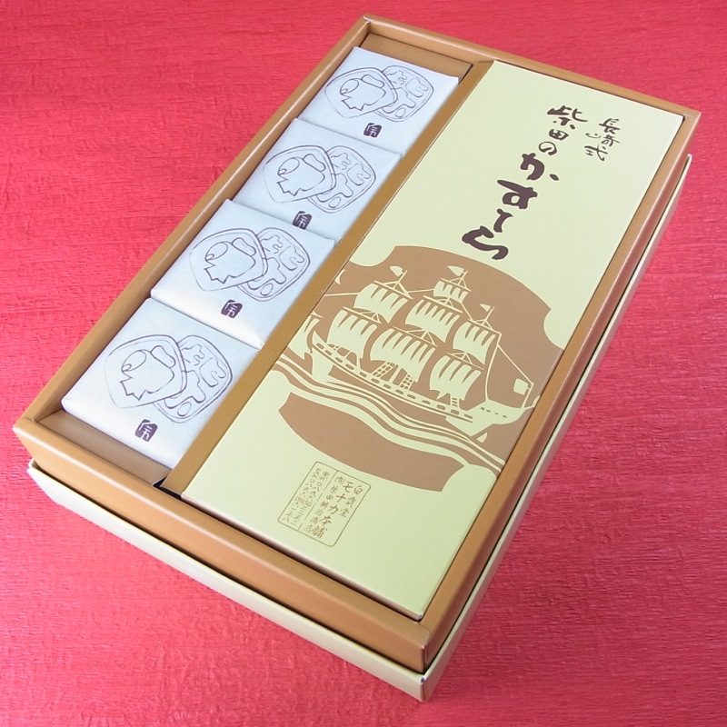 モナカ12個とカステラ1号進物箱の詰合せ