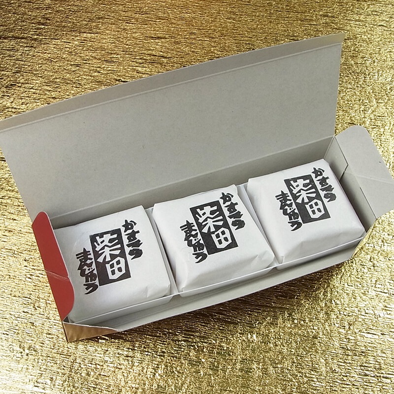 かすてら まんじゅう 3個入小箱