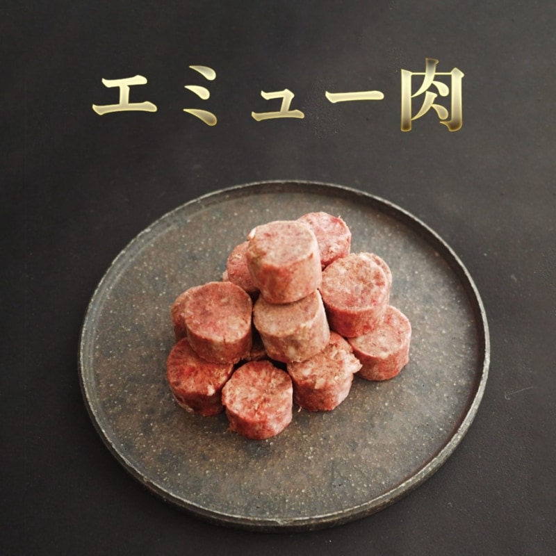【犬猫用】029エミュー肉ミンチブロック（冷凍商品）