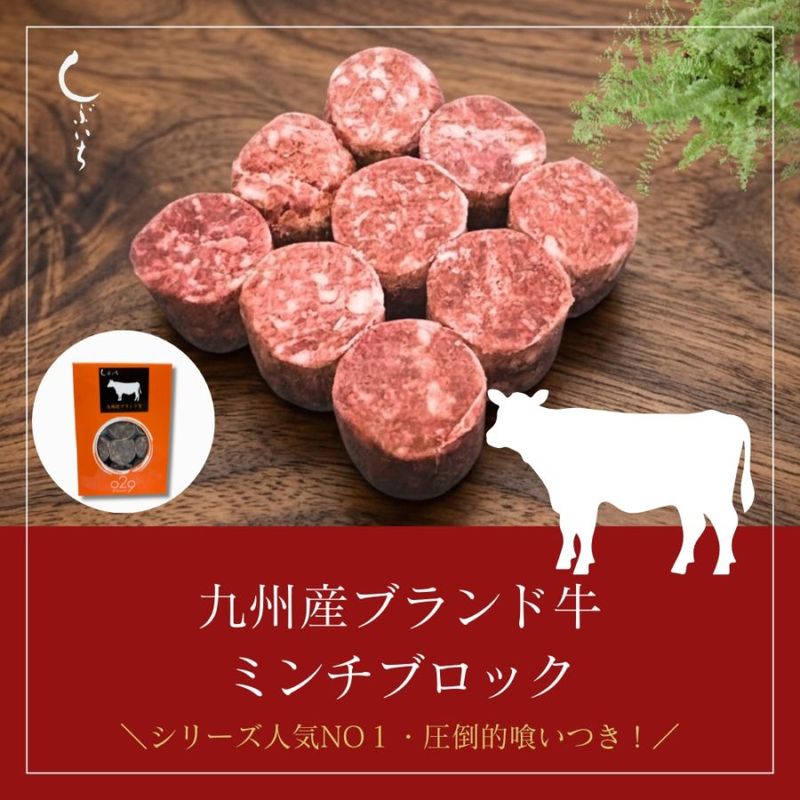 029九州産ブランド牛ミンチブロック110ｇ（冷凍商品）
