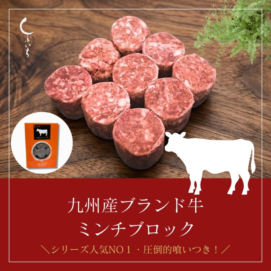 029九州産ブランド牛ミンチブロック110ｇ（冷凍商品）