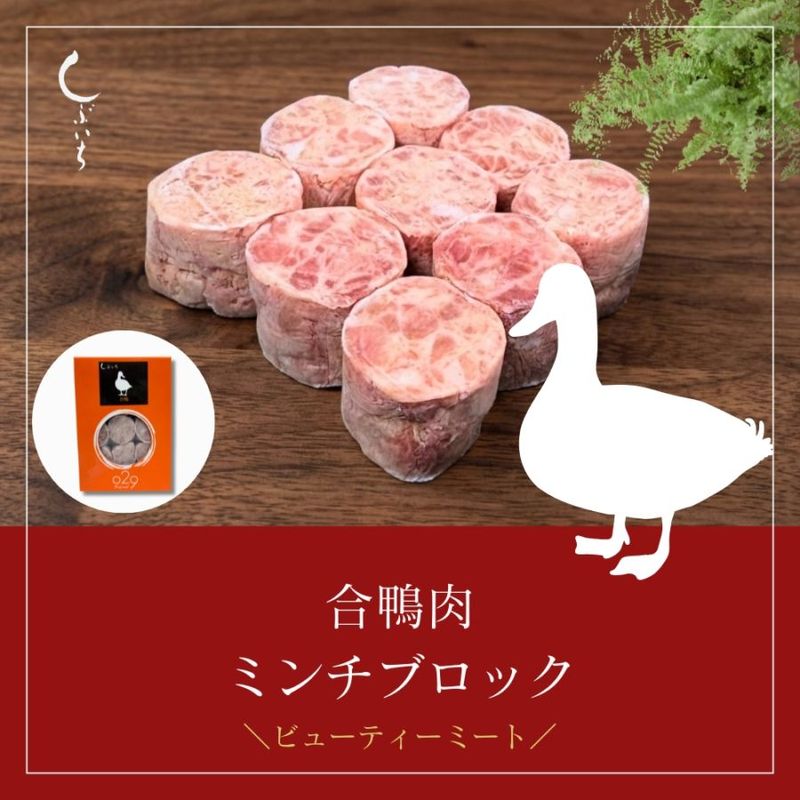 【犬用・猫用】029合鴨肉ミンチブロック110g（冷凍商品）