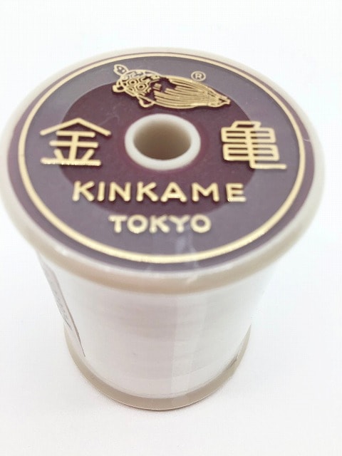 絹手縫糸 9号 450m 職業用 金亀印 色 白 100007-W | メーカー,金亀糸