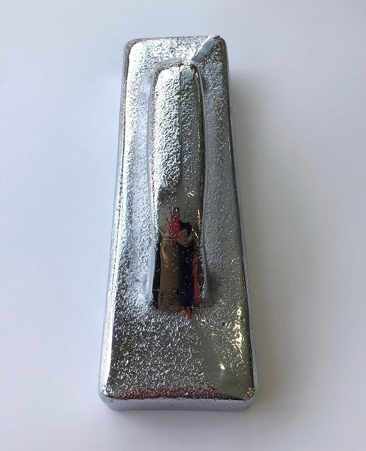 タキイ電器 和裁文鎮 ぶんちん 底面クロームメッキ仕上げ 大 重さ2.7kg