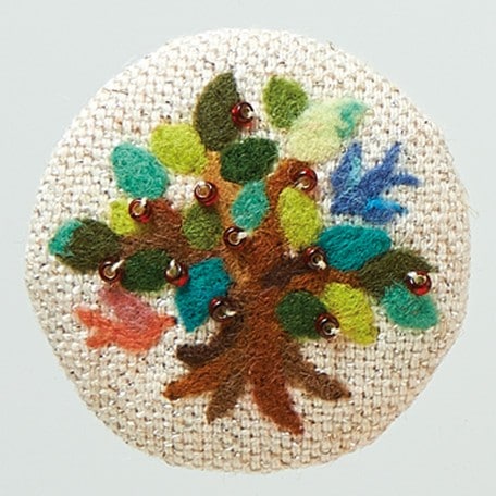 Clover クロバー くるみボタン ブローチセット オーバル45 7個入 58