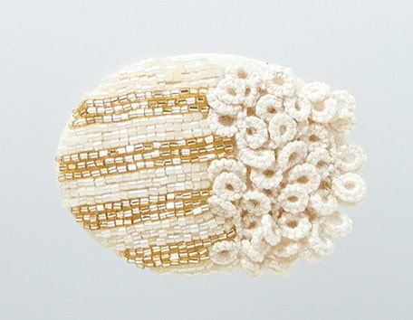 Clover クロバー くるみボタン ブローチセット オーバル45 7個入 58