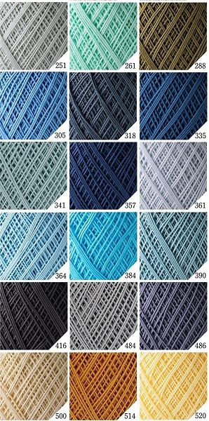 オリムパス エミーグランデレース糸50g ブルーホワイト　18玉 Olympus オリムパス レース糸 エミーグランデ 50g玉巻 3玉セット 単色