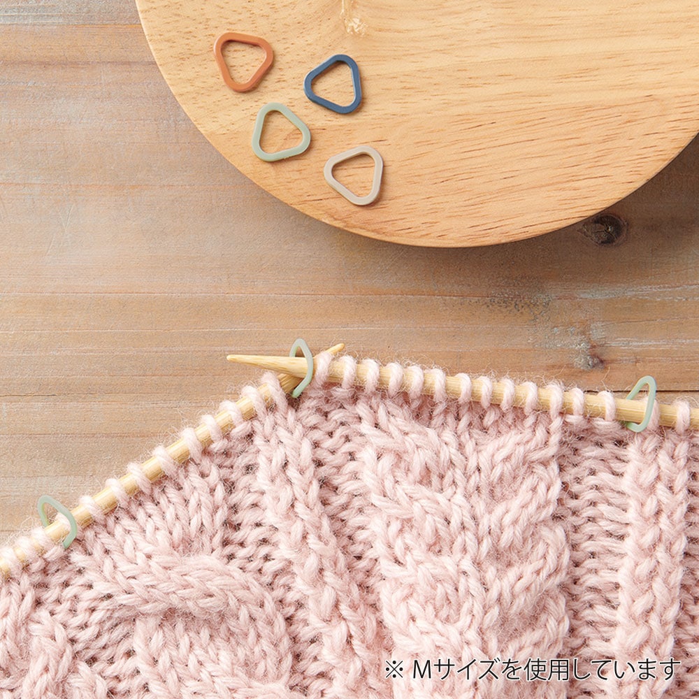 Clover クロバー 編物道具 ソフト 三角目数リング M 11～15号用