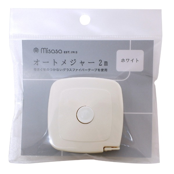 Misasa ミササ オートメジャー 2m ホワイト 8128｜洋裁・手芸用品の