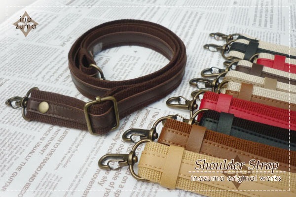 INAZUMA 】ショルダーストラップ 長さ調節可能 約80cm～140cm 幅約25mm
