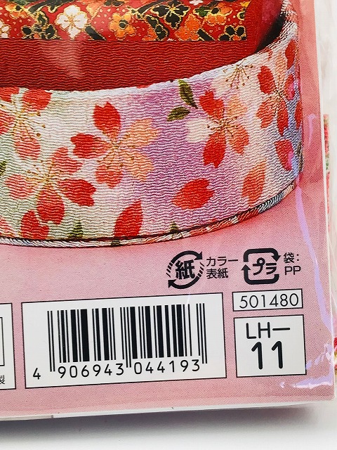 Panami パナミ タカギ繊維 ちりめん細工 キット 桃のたまて箱 赤 LH-11