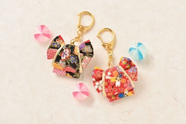 Panami パナミ タカギ繊維 縫わずに作る！和のミニ帯キーホルダー LH