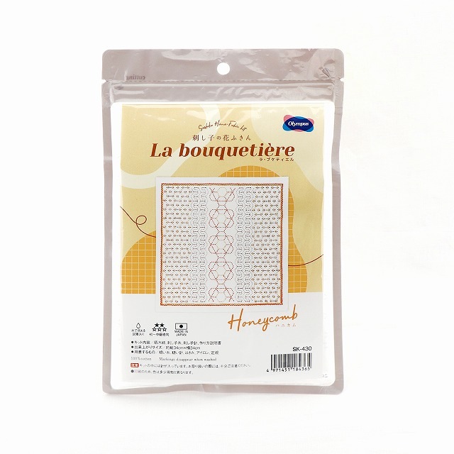 Olympus オリムパス 刺し子キット 刺し子の花ふきん La bouquetiere