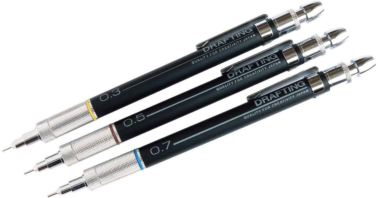 製図用シャープペンシル 0.3/0.5/0.7mm 1セット(セット) | メーカー