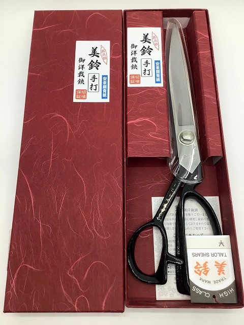 美鈴ハサミ:手打 (安来鋼青紙スーパー) 240mm 881 美鈴ハサミ 手芸 裁縫 DIY 洋裁 和裁 工作 881