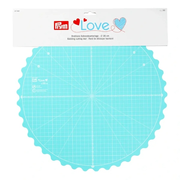 【特価セール】プリムラブ回転カッティングマット、緑、7 x 5 x 3 cm プリム(Prym) 回転式 カッテイングマット ミントグリーン 35cm 611469