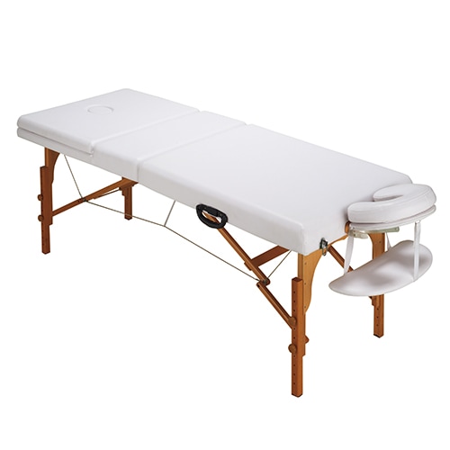 木製折り畳みベッド CB-920 マクラ・肘掛け付き ボディ・フェイシャルベッド うつぶせ施術枕