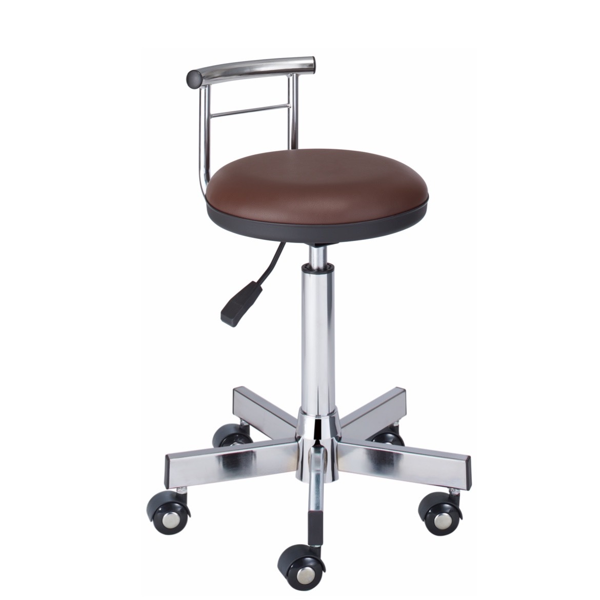 LB-15 背付きスツール ブラウン