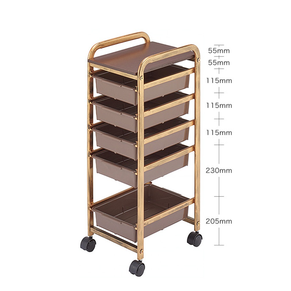 アンティーク収納ワゴンビーナス　C-601 ブラック