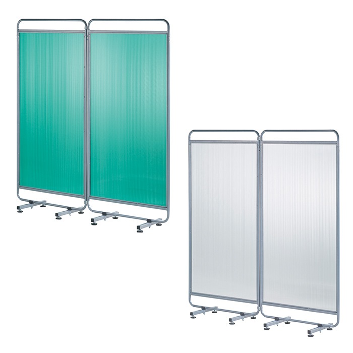 衝立スクリーン | エレガントW ダブルタイプ 仕切り スタンド 中空軽量PCボード ※連結パーツ別売りオプション