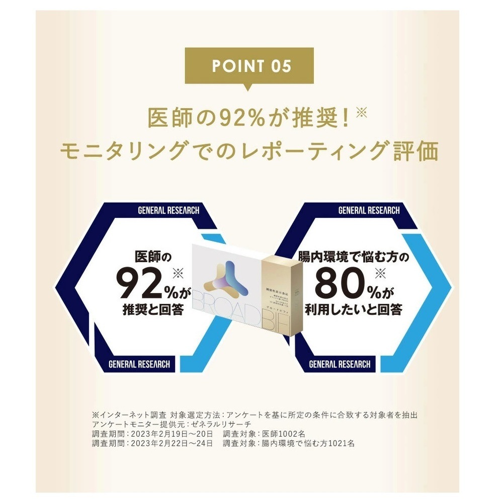 【バイオ製薬】BroadBifi ブロードビフィ 機能性表示食品｜30日 30包
