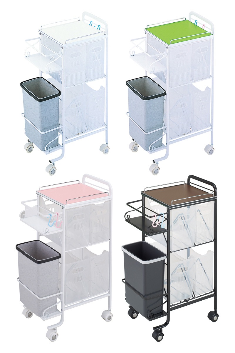 ストッカーワゴン | シャンプー補助ワゴン タオル収納 ガーゼ収納 ストック整理 全5色