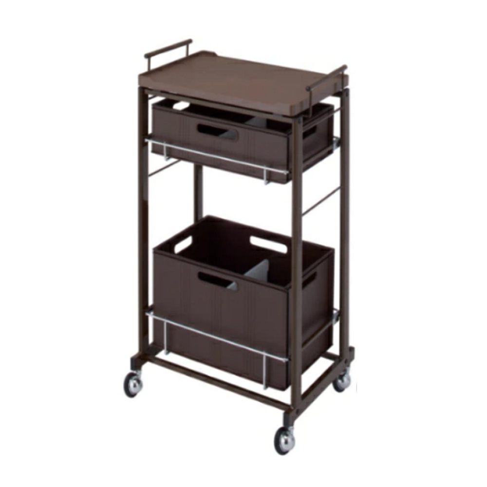 C-356 ストッカーワゴン ブラウン