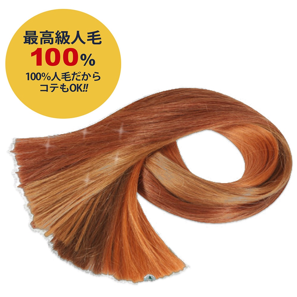 【エクステ市場】編込みエクステ　67cm100g・80g ダーク・ライトカラー PLATINUM