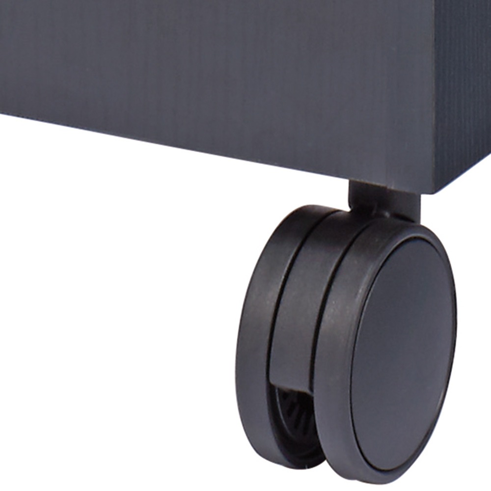 ワームスBOX収納ワゴン C-343 黒木目