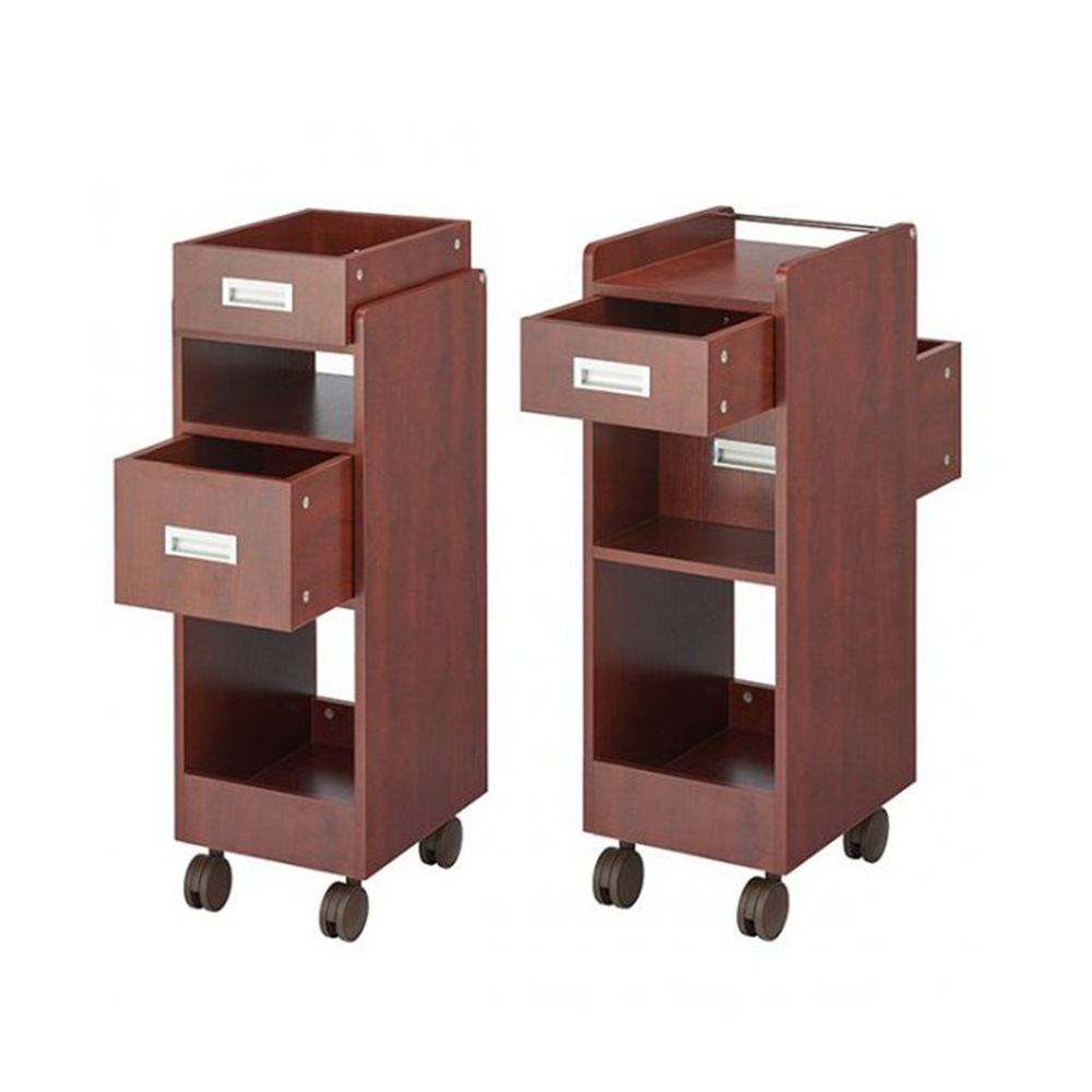 ワームスBOX収納ワゴン C-343 ウォールナット