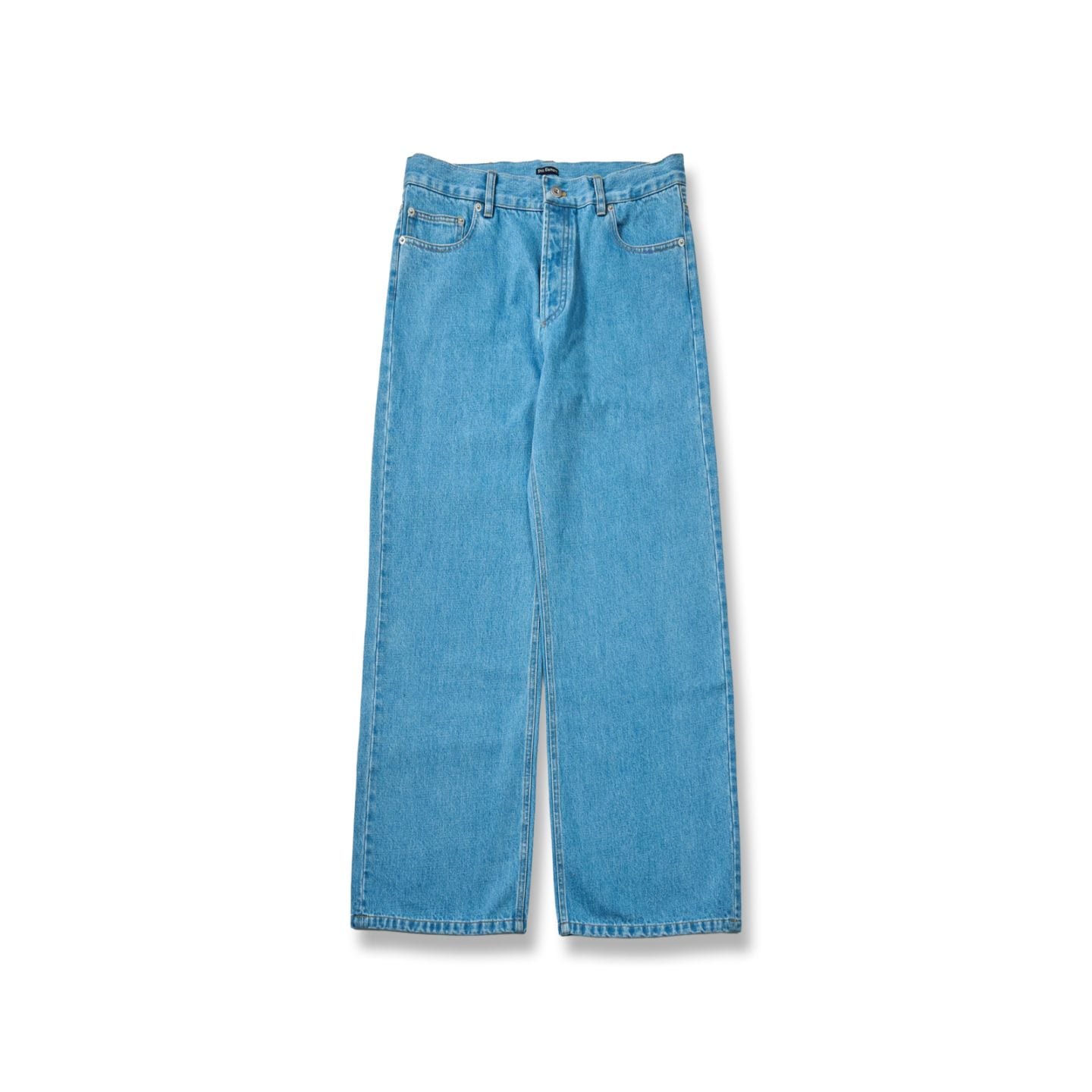 WIDE STRAIGHT DENIM PANTS ＜WASHED BLUE＞ | washed-denim | Shic