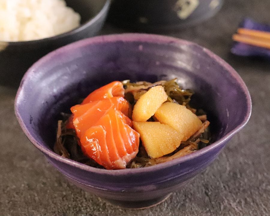 鰹出汁薫る海鮮松前漬け プレミアムヤシオマス入り/ご自宅用【宅配便/全国配送】