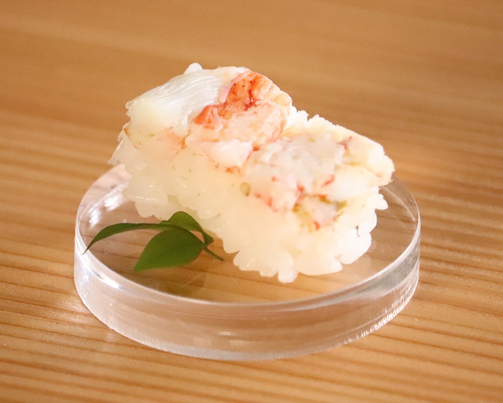 一口押し寿司いろかさね+柚子香る真鯛出汁の小うどんセット/ご自宅用【宅配便/全国配送】