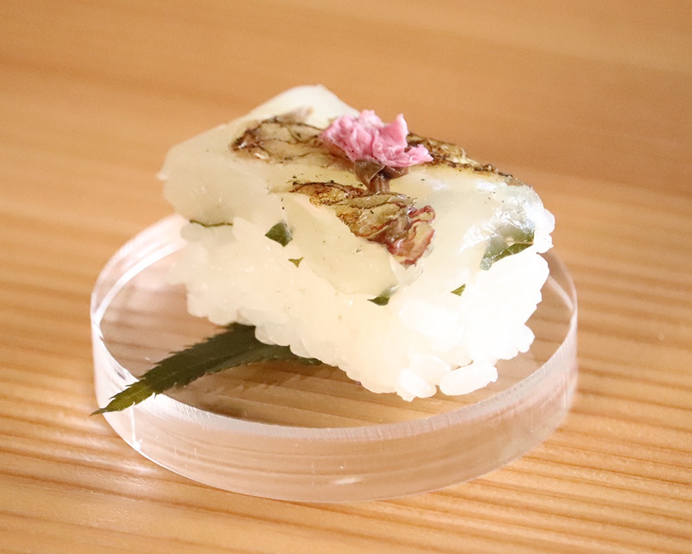 一口押し寿司いろかさね+柚子香る真鯛出汁の小うどんセット/ご自宅用【宅配便/全国配送】