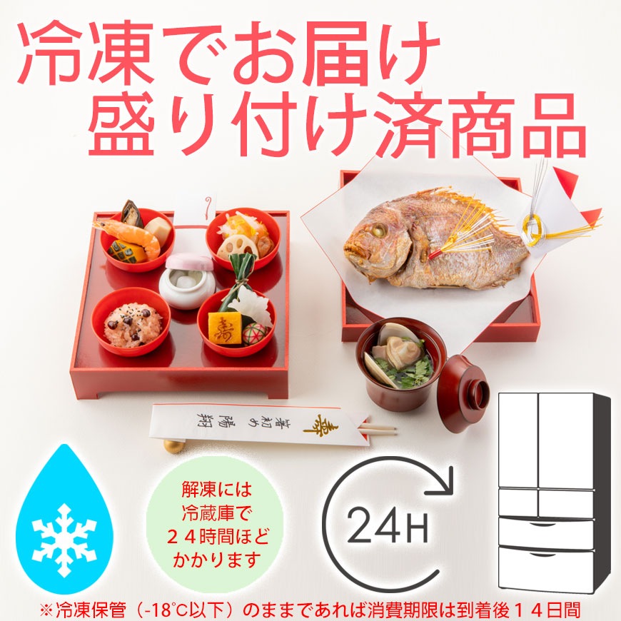 （通信販売）お食い初め料理セット　初膳／ういぜん　★北海道・沖縄を除く送料無料★男の子イメージ