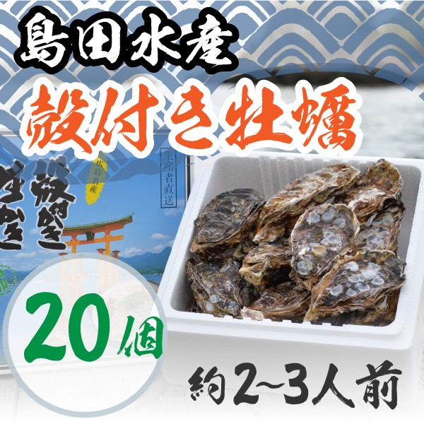 島田水産 殻付き牡蠣 20個