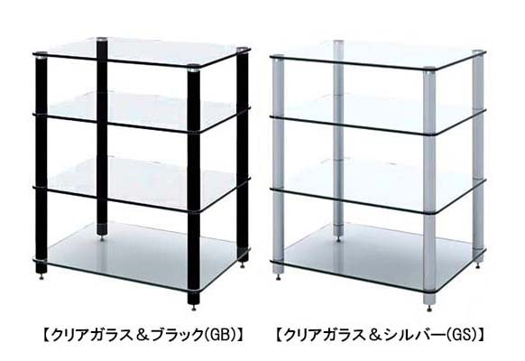 SOUNDMAGIC オーディオラック(4段合わせガラスラック)　HF04 SOUND MAGIC HF04ガラスシリーズ 【代引き不可、お届け時間指定不可