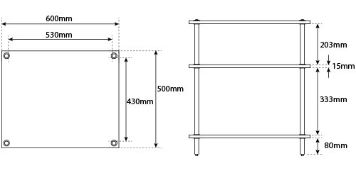 TiGLON MAGNESIA EX 【棚板枚数を選んでください】オーディオラック