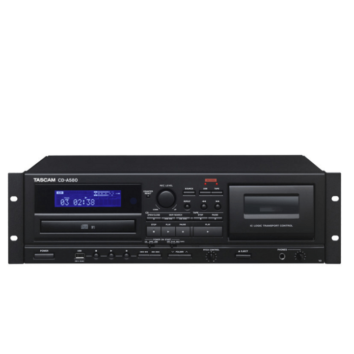 TASCAM CD-A580 v2 カセットデッキ/CDプレーヤー 【お取り寄せ