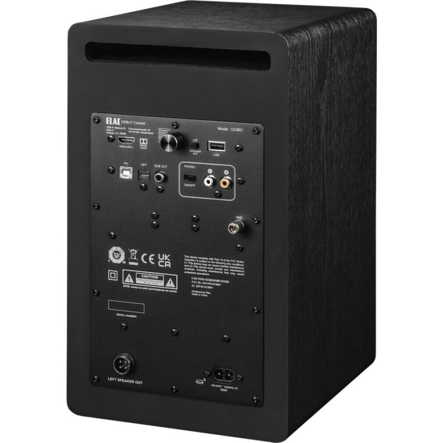 ELAC DEBUT ConneX スピーカー ELAC Debut ConneX DCB61 HDMI/Phono入力付アクティブスピーカー