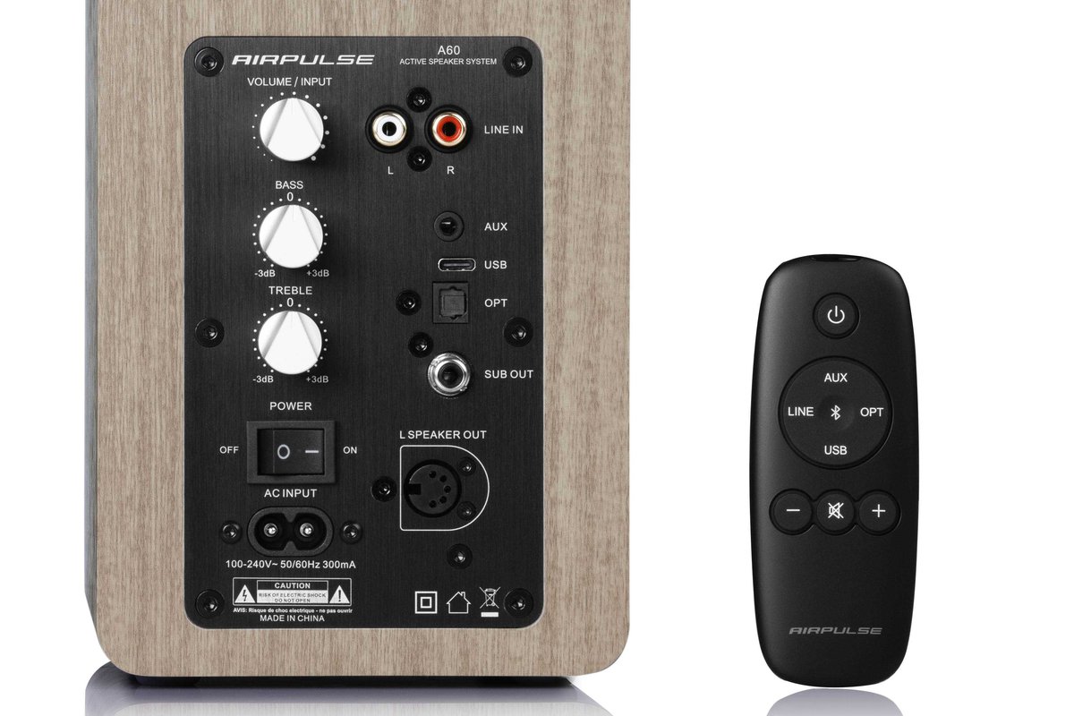 AIRPULSE A60 アクティブスピーカー ほぼ未使用 動作確認済み AIRPULSE A60 ウォルナット ほぼ未使用 動作確認済み アクティブ