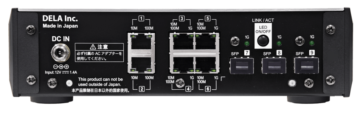 DELA S100/3 (S100/3-CB-J ブラック) オーディオ用ネットワーク
