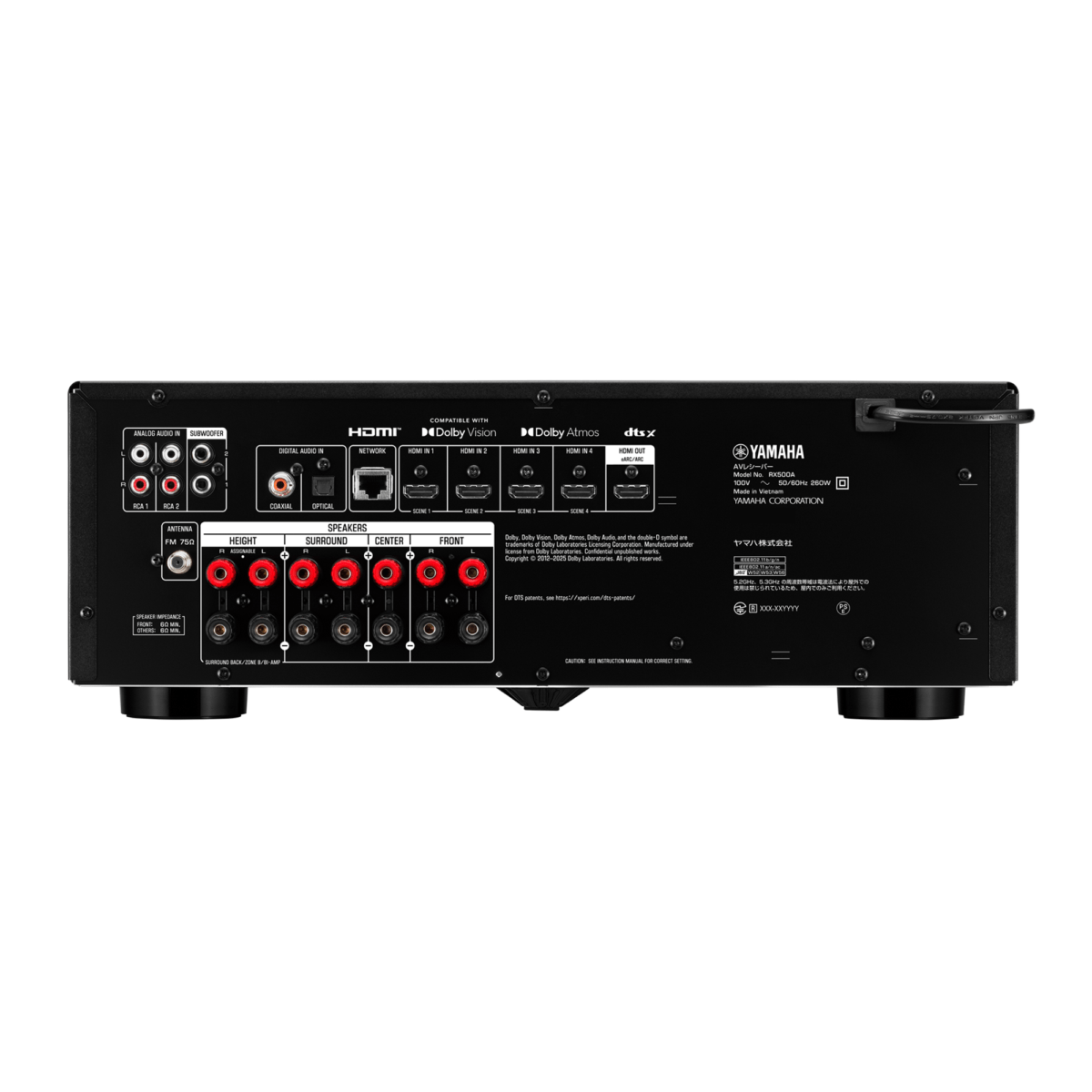 YAMAHA 5.0chホームシアターセット RX-V777 【横浜手渡し限定】 YAMAHA RX500A 7.2ch AVレシーバー 8月下旬発売予定 ご予約受付中