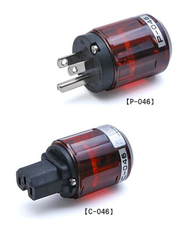 OYAIDE P-046 + C-046 | 電源プラグ + IECコネクター セット | シマムセン