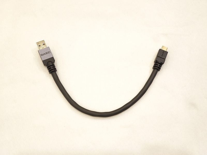 中古品】SAEC STRATOSPHERE SUS-020 USB A - USB Type C / 0.2m ※送料