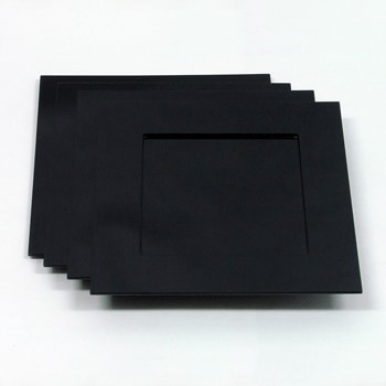 角皿4枚セット（黒）｜漆器の島安【うるわしうるし】根来塗