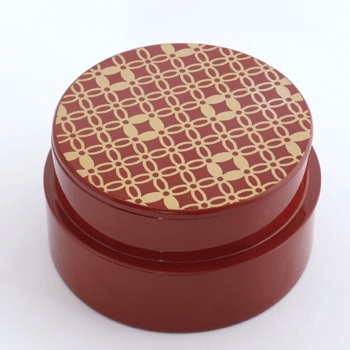 赤色円形漆器 膳 箱付き 001_m.jpg