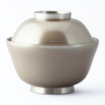 清 シャム アジア 銀錠 希少 約35g 中国 お椀型 銀彩まゆ型雑煮椀｜漆器の島安【うるわしうるし】根来塗、食器