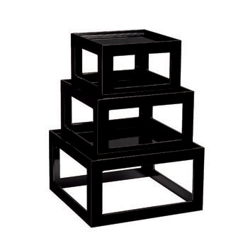 入子膳（黒）｜漆器の島安【うるわしうるし】根来塗、食器、テーブル